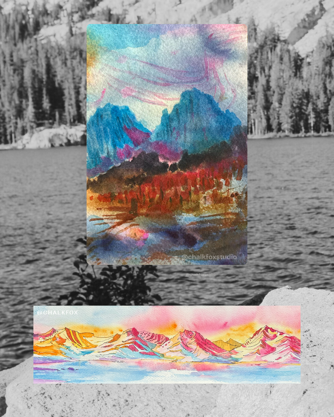 Power Mountain Stickers